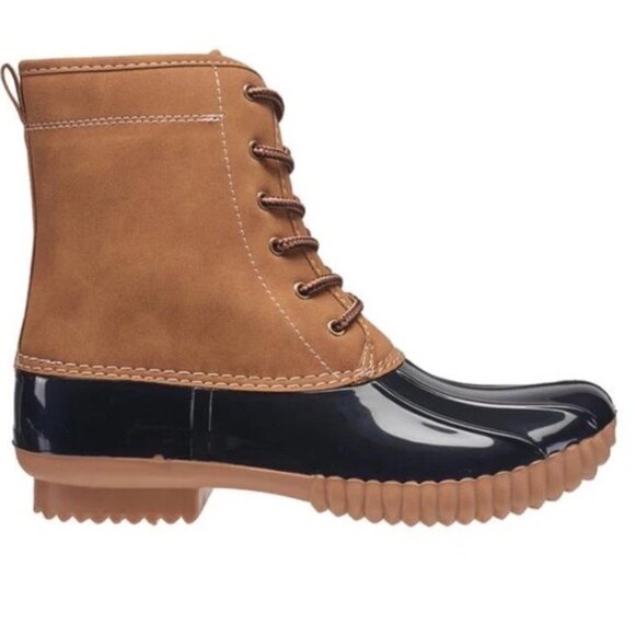 C&C California Women's "Duckie" Lace-up Boots in Cognac Size 6.5 - Picture 5 of 5